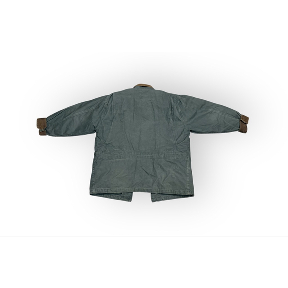 Eddie Bauer Olive Green Field Jacket with Brown Accents - Picture 6 of 11